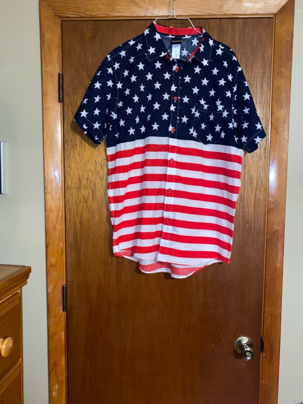 Fifth Sun Stars & Stripes Button-Down Men’s Shirt